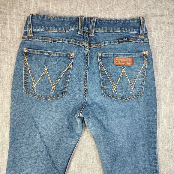 Wrangler Jeans Womens Size 28x30 Blue Retro Boot Cut Western Stitched Pockets - Picture 10 of 14